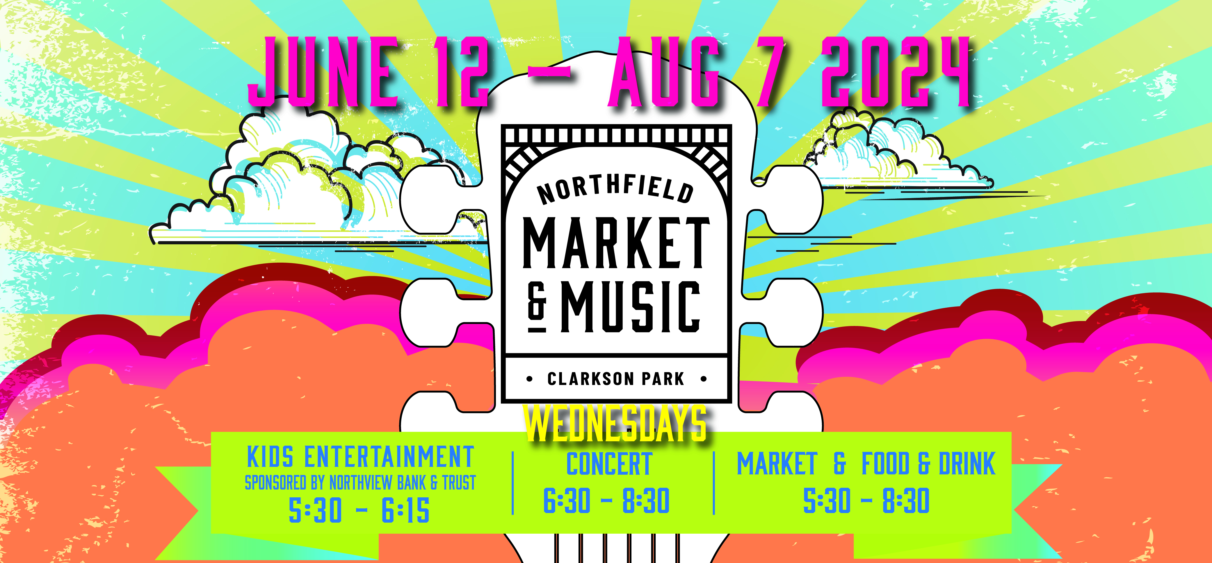 Market & Music on Wednesdays from 5:30-8:30PM