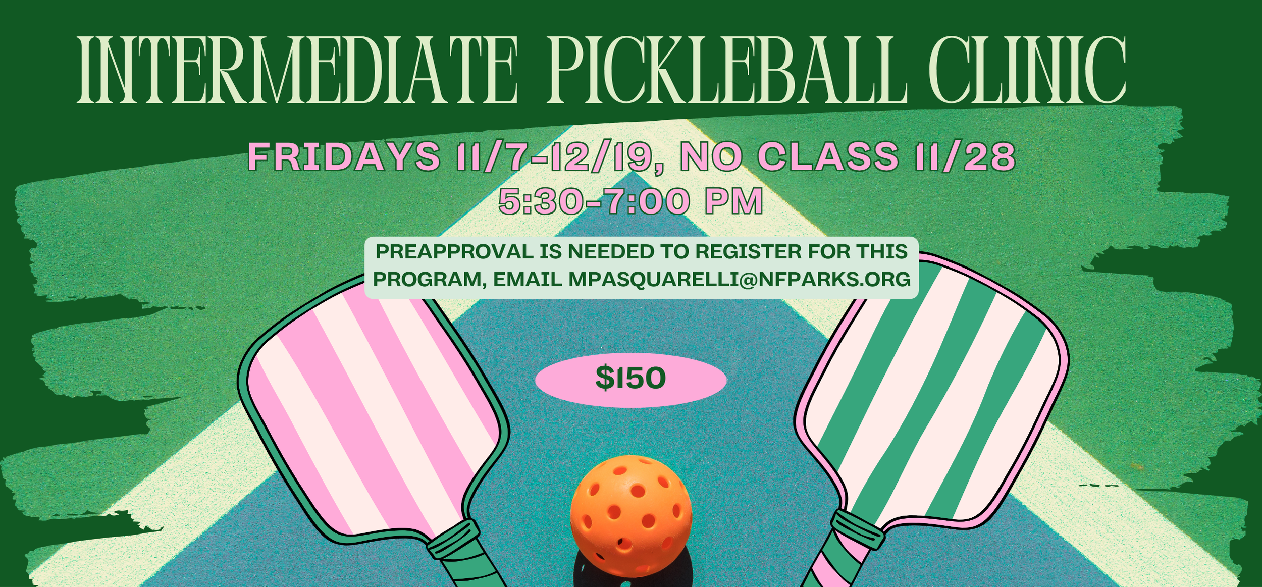 Fall Intermediate Pickleball Clinic