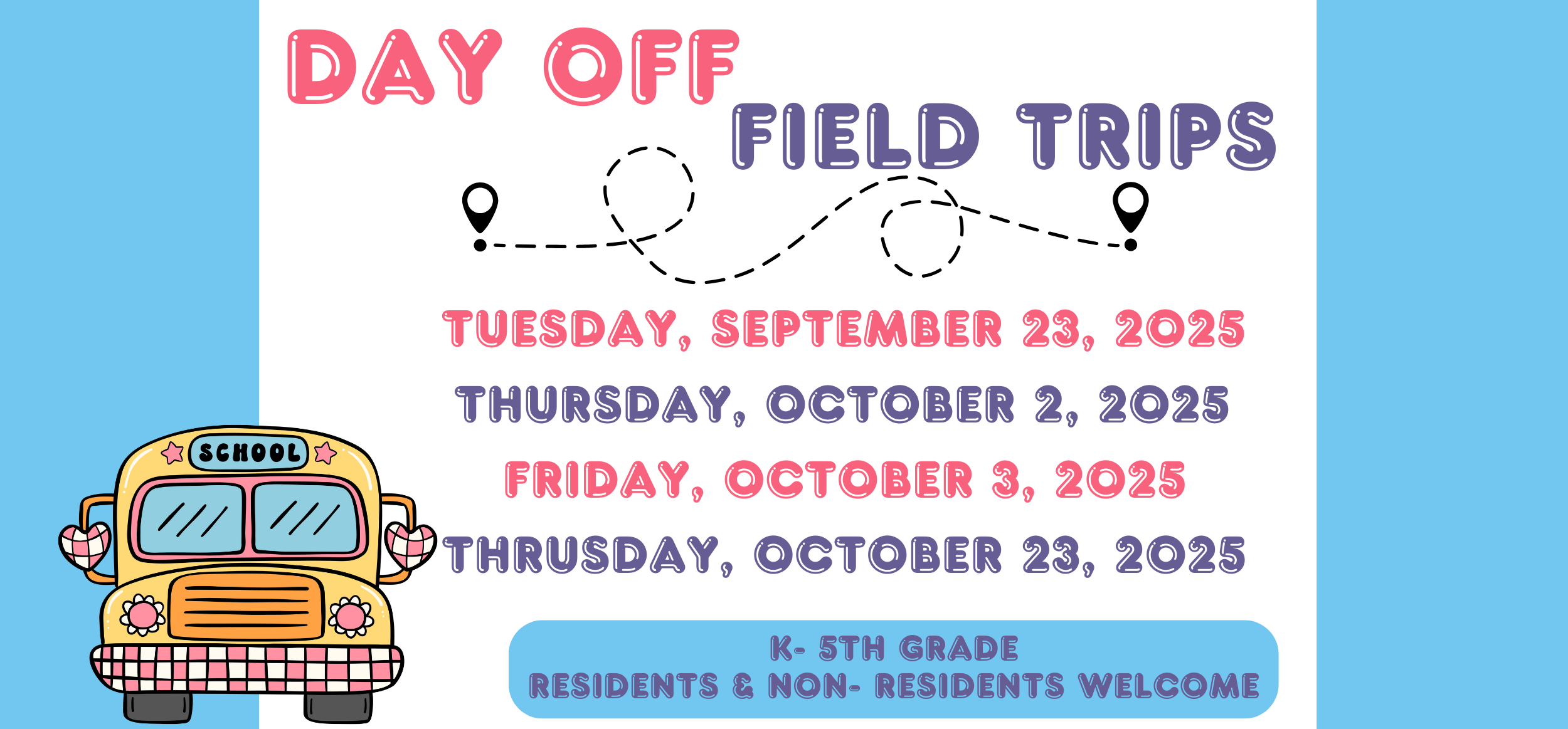 Fall 2025 Day Off Programs